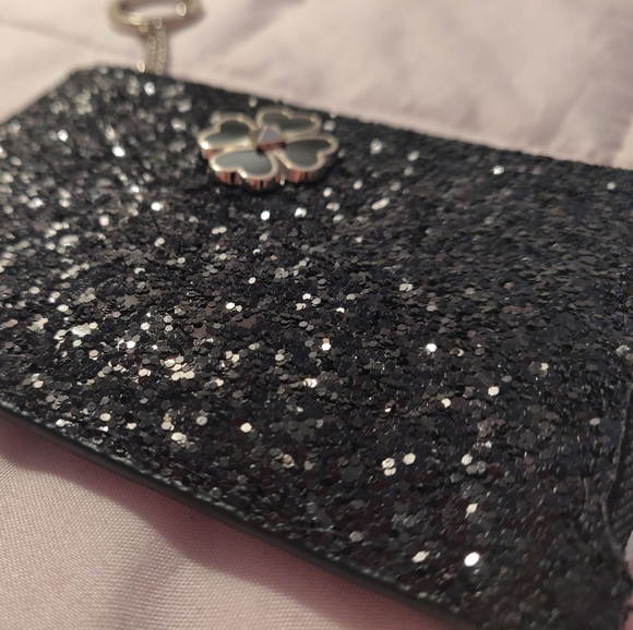 Kate Spade Glitter Zip Card Holder - Picture 3 of 5
